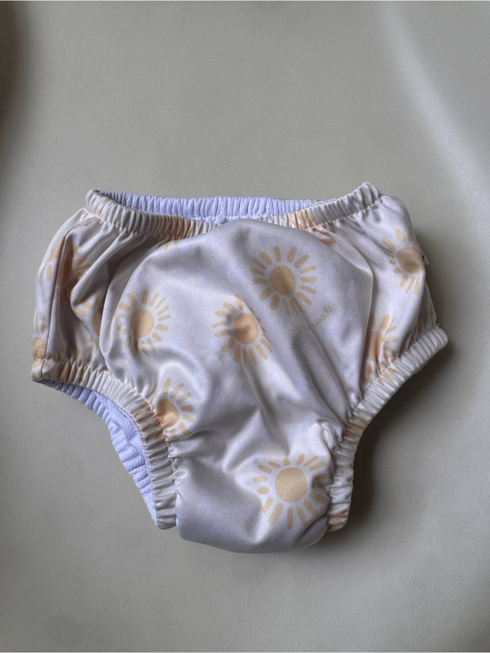 Baby Swim Diaper Cover - Yellow Sun Print